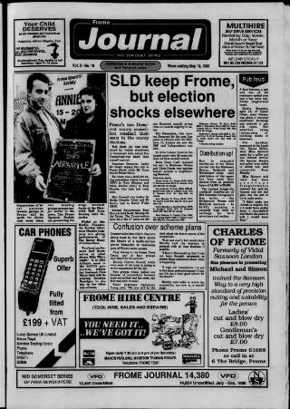 cover page of Frome Journal published on May 13, 1989